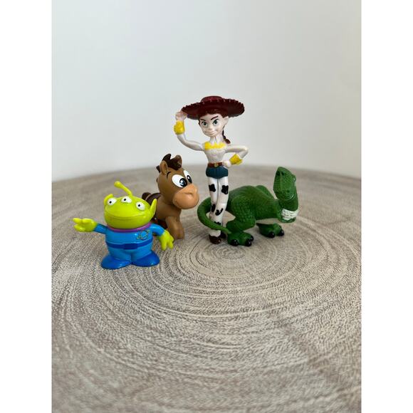 Disney Pixar Toy Story Alien, Jessie, Rex, Bullseye Topper Figures - Picture 1 of 3